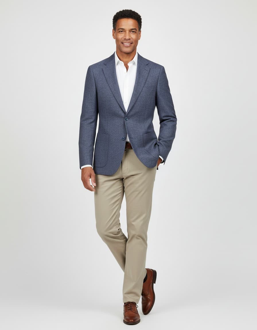 Colbert melange — op model