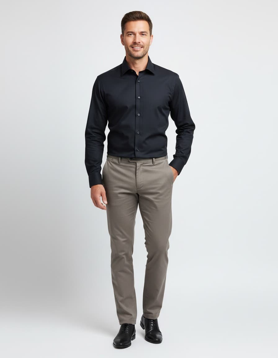 Marvelis modern-fit — op model